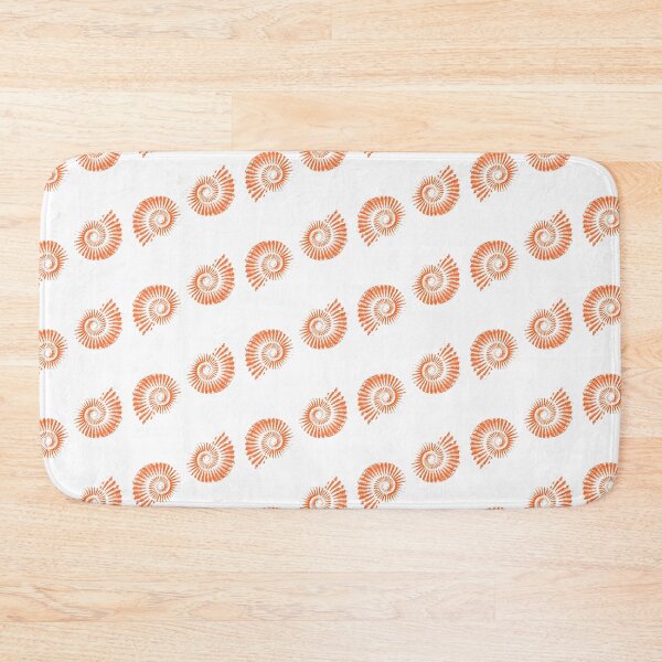 Item preview, Ammonites coral on white designed and sold by LisaLeQuelenec.