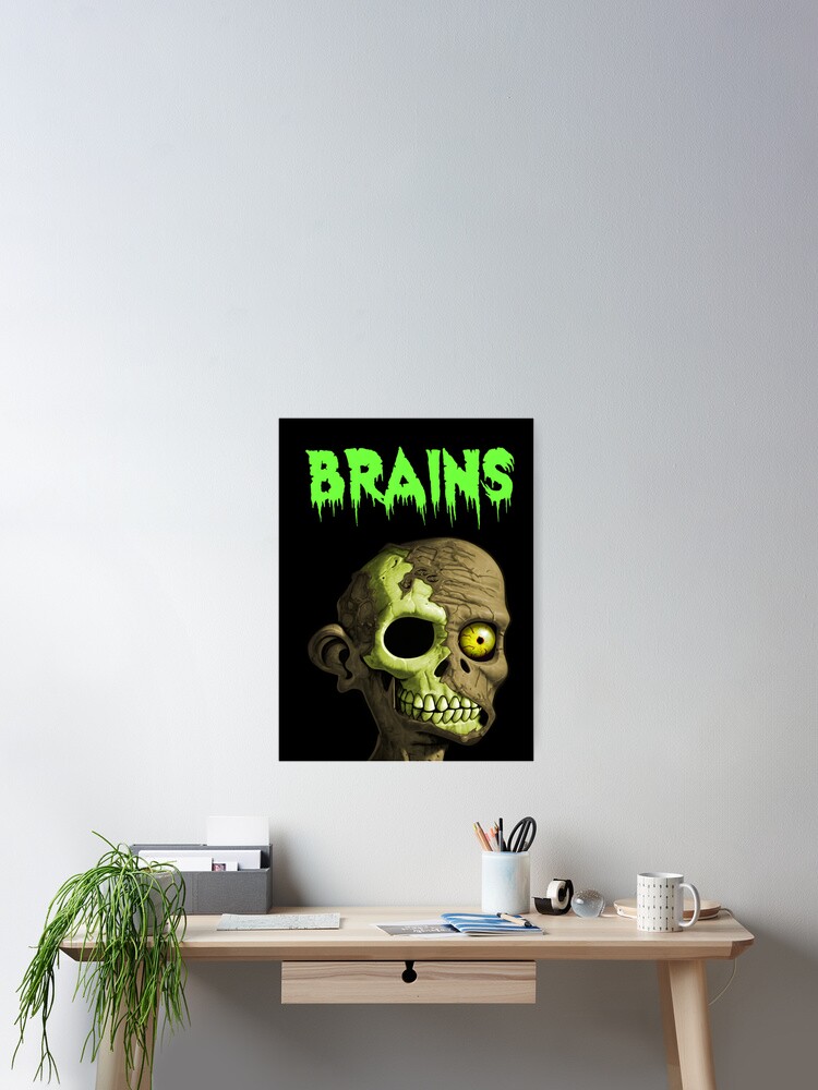 Thumbnail 2 of 3, Poster, BRAINS designed and sold by Skinrash.