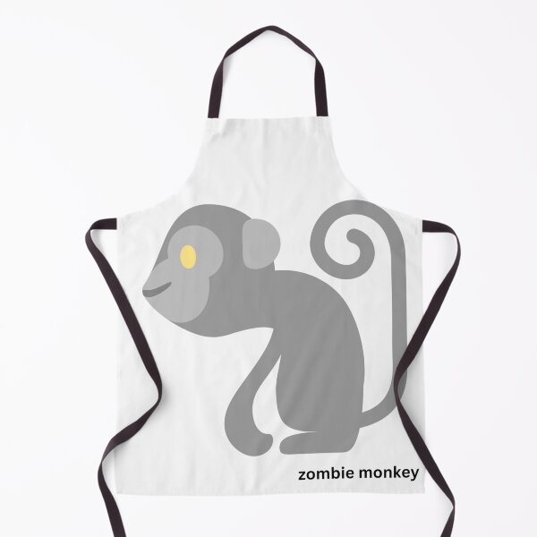 Item preview, zombie monkey on white background designed and sold by fishpressink.