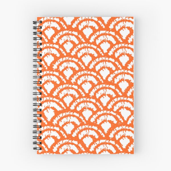 Item preview, Delicate waves white on coral designed and sold by LisaLeQuelenec.