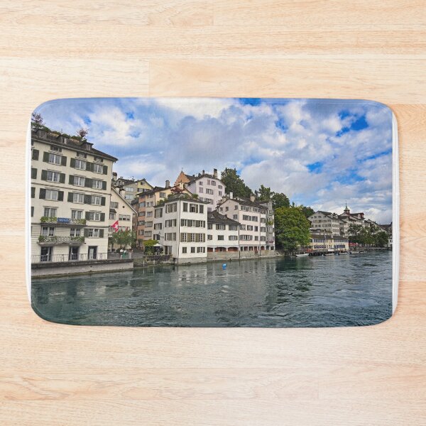 Item preview, Lindenhof and Limmet river cityscape, old town Zurich, Switzerland designed and sold by goceris.
