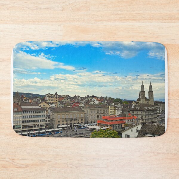 Item preview, Zurich city center with Grossmunster churh ,Switzerland designed and sold by goceris.