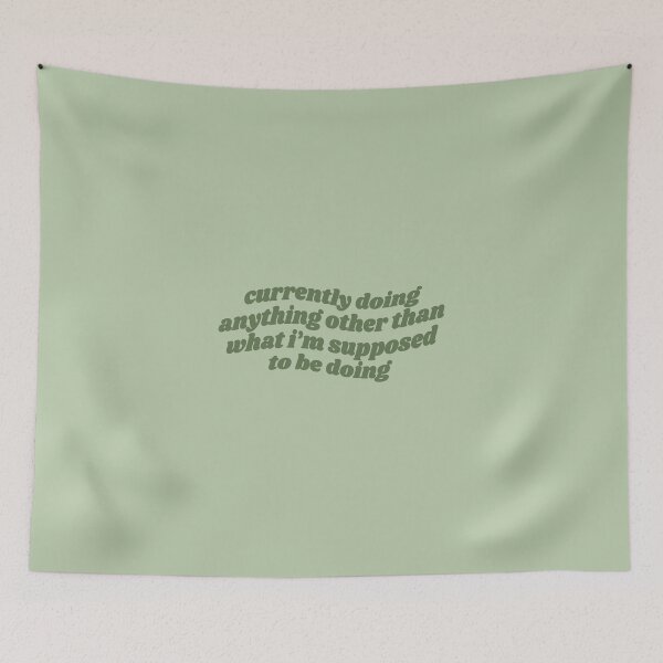 Item preview, Productive procrastination - green quote designed and sold by Cre8iveCat.
