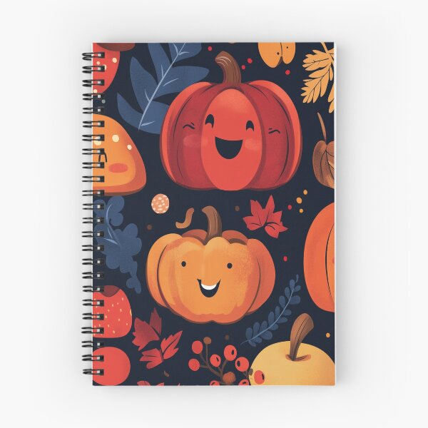 Item preview, Colourful Cute Kawaii Autumn Characters in vibrant colours designed and sold by BeatnikBuddha.