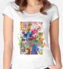 Street Art Attack Women's Fitted Scoop T-Shirt