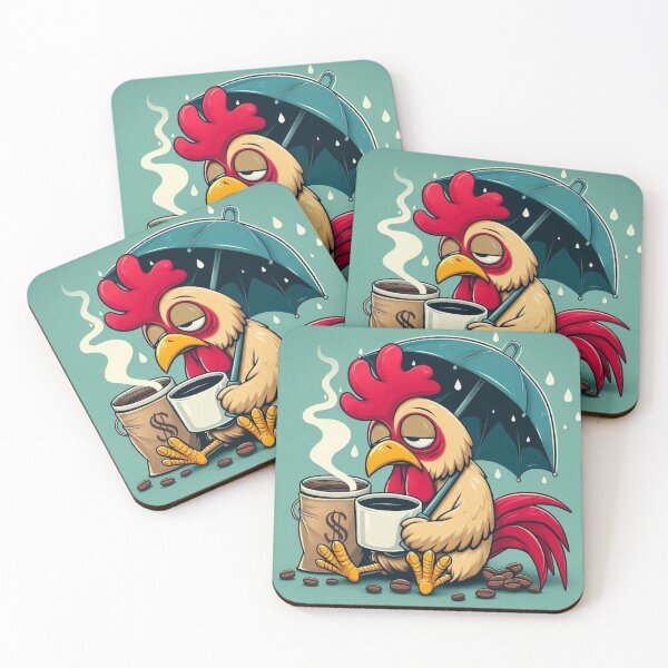 Item preview, Rainy Day Rooster: Coffee Needed designed and sold by Peter-Pan-S.