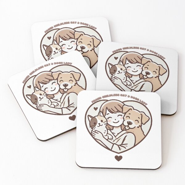 Item preview, Anime proud childless cats and dogs lady with heart designed and sold by NebulaLabs.