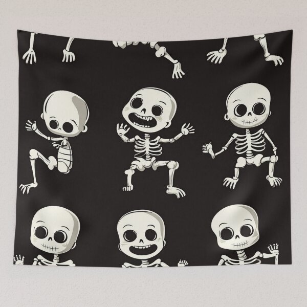 Item preview, Dancing Skeleton Pattern designed and sold by mittie101.