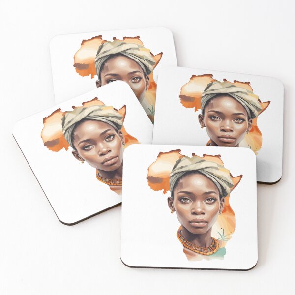 Item preview, Watercolor Beautiful African Woman designed and sold by MaateoDesign.