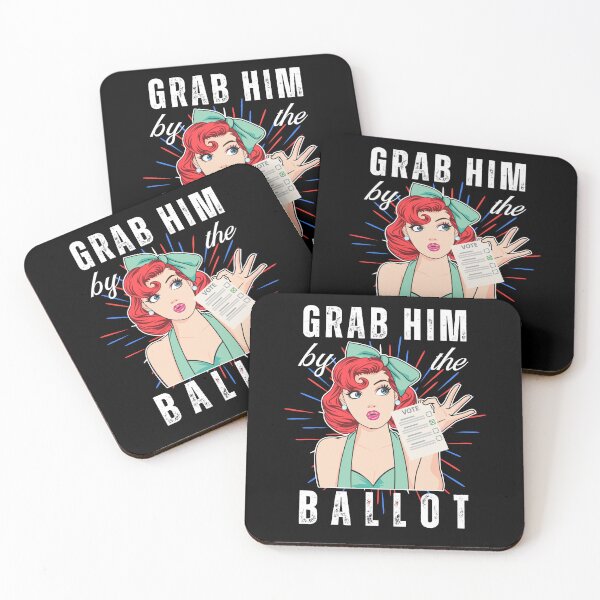 Item preview, Grab him by the ballot Funny Kamala vote designed and sold by Lady-Frost.