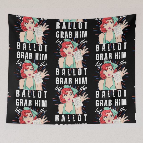 Item preview, Grab him by the ballot Funny Kamala vote designed and sold by Lady-Frost.