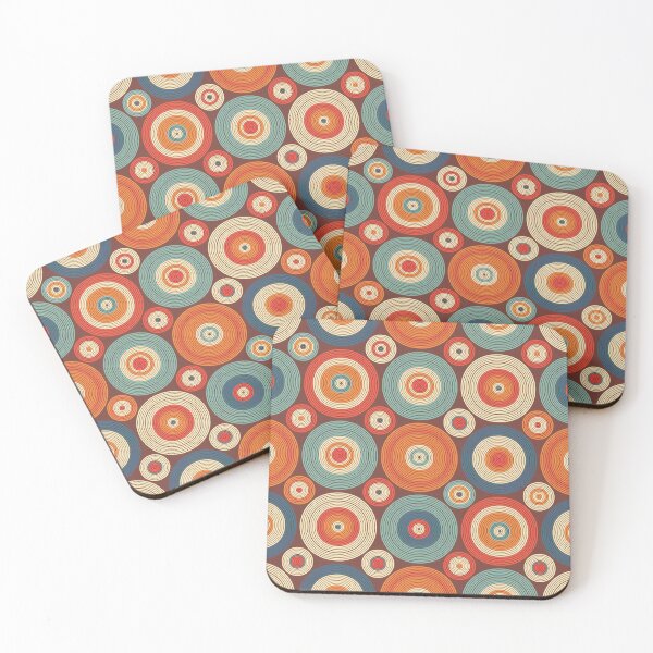 Item preview, A design of A seamless pattern of concentric circles in various colors. designed and sold by HEMRO.