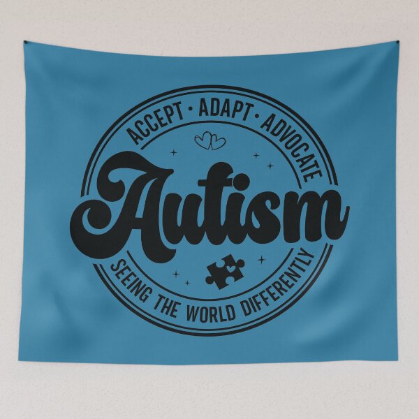 Item preview, Autism Accept Adapt Advocate - Black designed and sold by TammySwarek.