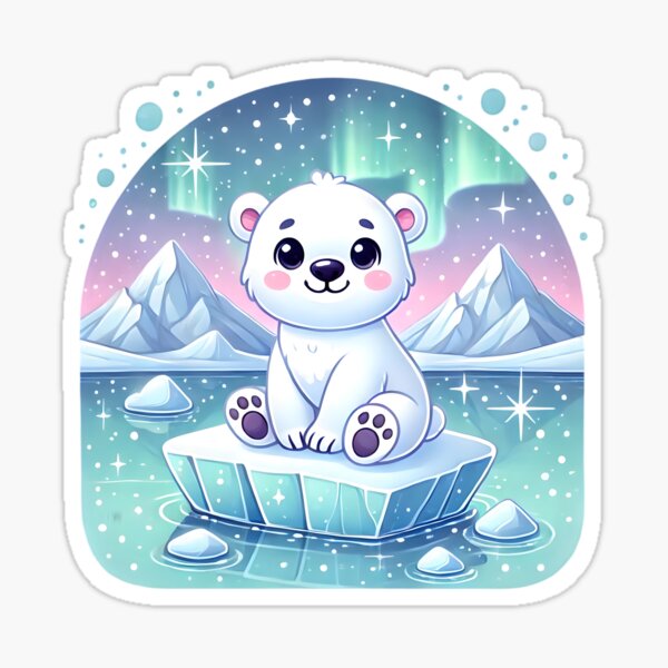 Item preview, Frosty Delight: The Cheerful Polar Bear designed and sold by AI-Only Creations.
