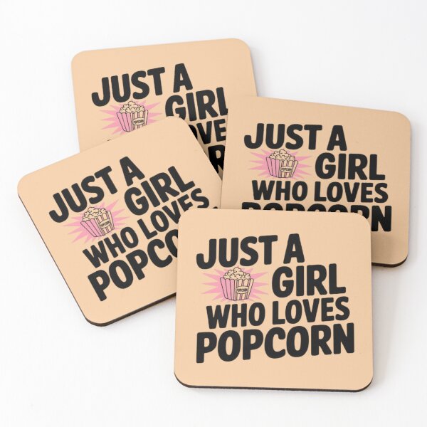 Item preview, JUST A GIRL WHO LOVES POPCORN designed and sold by 123ks.