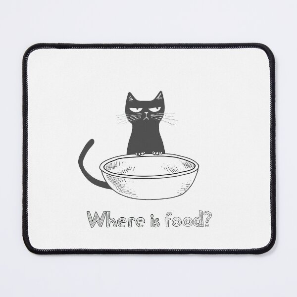 Item preview, Angry and hungry "Where is food" cat designed and sold by controlli.