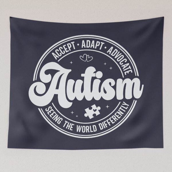 Item preview, Autism Accept Adapt Advocate - White designed and sold by TammySwarek.