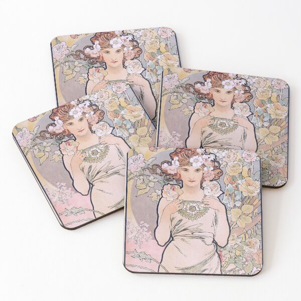 Item preview, Alphonse Mucha - The Flowers: Rose 1898 designed and sold by maniacfitness.