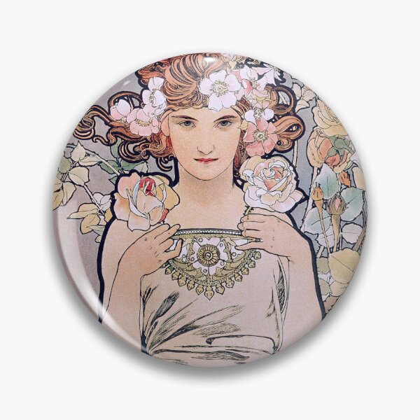 Item preview, Alphonse Mucha - The Flowers: Rose 1898 designed and sold by maniacfitness.
