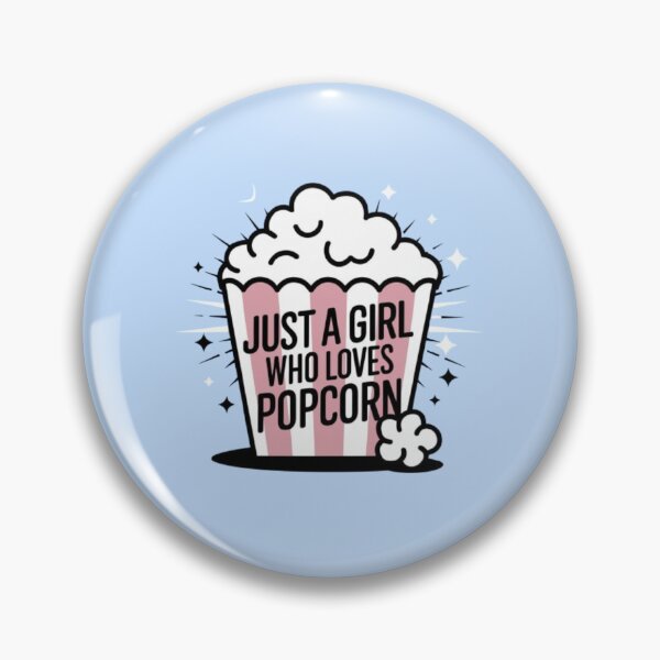 Item preview, JUST A GIRL WHO LOVES POPCORN designed and sold by 123ks.