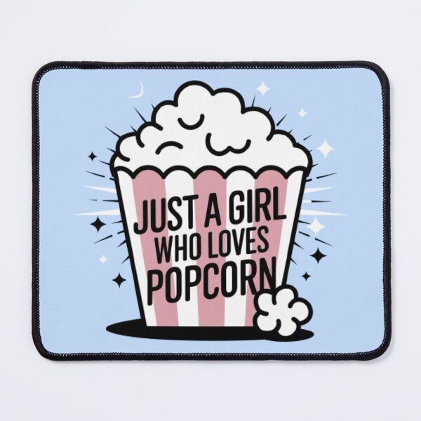 Item preview, JUST A GIRL WHO LOVES POPCORN designed and sold by 123ks.