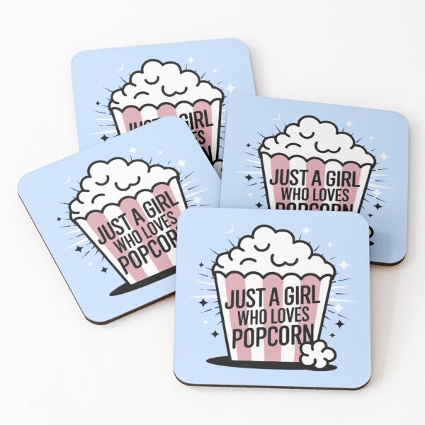 Item preview, JUST A GIRL WHO LOVES POPCORN designed and sold by 123ks.