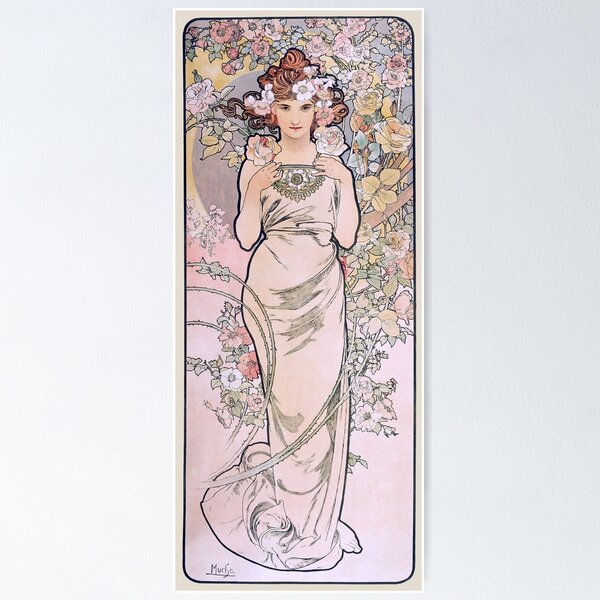 Item preview, Alphonse Mucha - The Flowers: Rose 1898 designed and sold by maniacfitness.