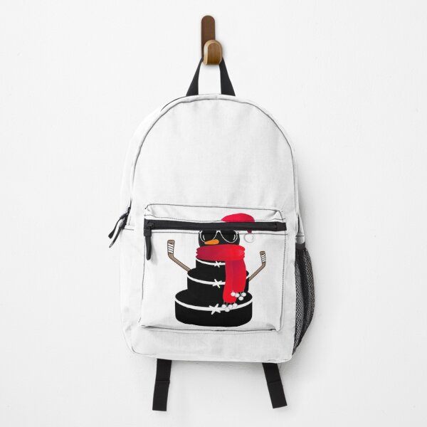 Item preview, Hockey Puck Snowman with Santa Hat designed and sold by Sticker-Tee.