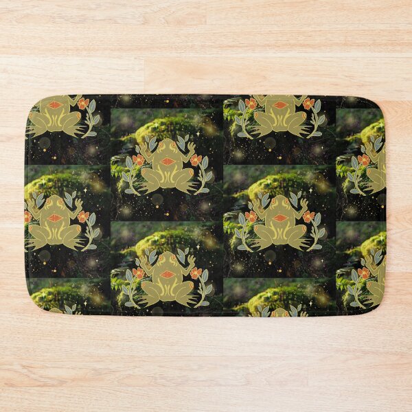 Item preview, Fairycore Fairy Frog Toad Flowers Mossy designed and sold by WildWoodlandWitch.