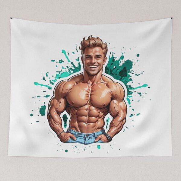 Item preview, New Series: Bodybuilder Sticker #38 designed and sold by ForeverPrintsOK.