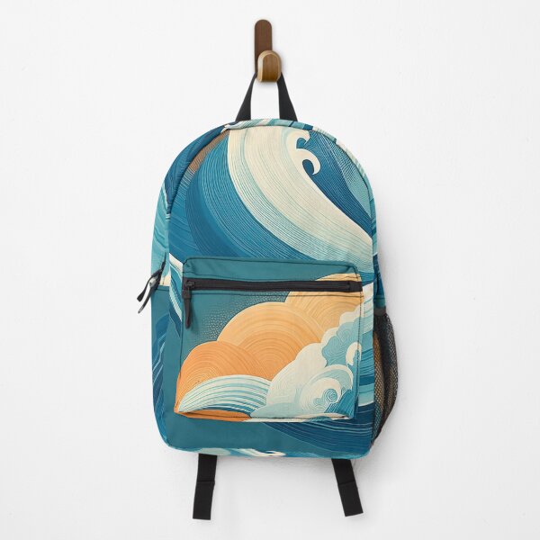 Item preview, A design of a vector graphic of spiral waves that mimics the appearance of ocean waves. designed and sold by HEMRO.