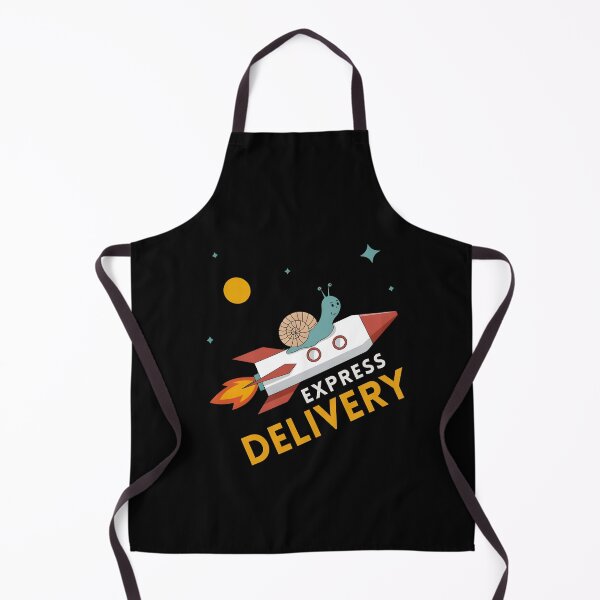 Item preview, Express Delivery Snail Riding Rocket – Funny Fast Shipping Cartoon designed and sold by DesignDazzles.
