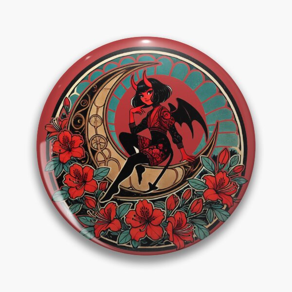 Item preview, Pin-up del diablo designed and sold by FrictionMaxxing.