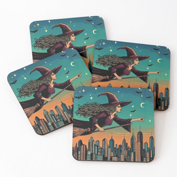 Item preview, Flying Witch Pop Art Style designed and sold by artofuniverse.