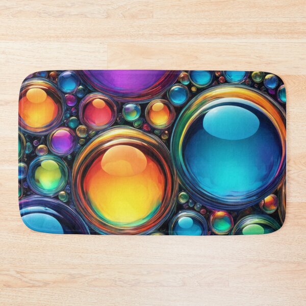 Item preview, DIGITAL PRINT - Rainbow Bubbles designed and sold by Homescu Ioana.
