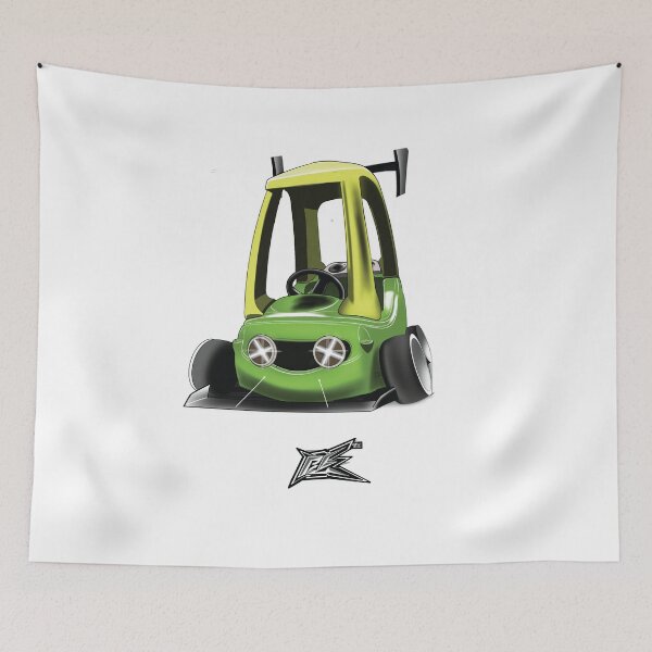 Item preview, kids toycar stanced green  designed and sold by NaquashM.
