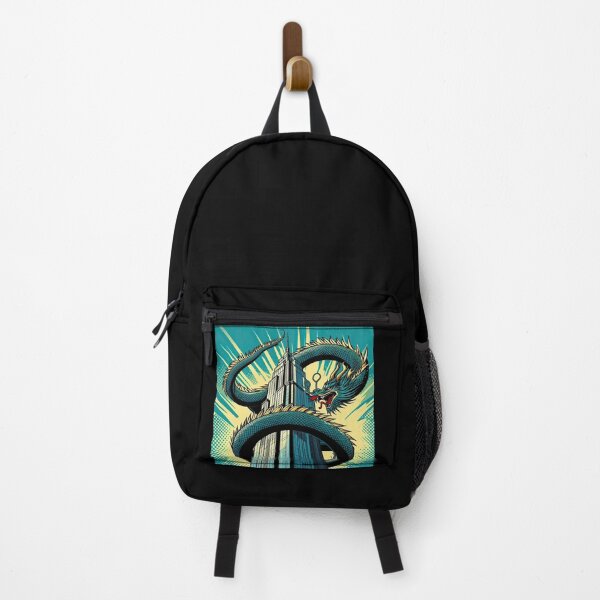 Item preview, Dragon with Skyscraper Pop Art Style designed and sold by artofuniverse.