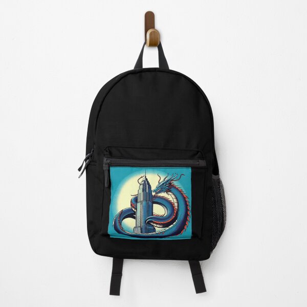 Item preview, Dragon with Skyscraper Pop Art Style designed and sold by artofuniverse.