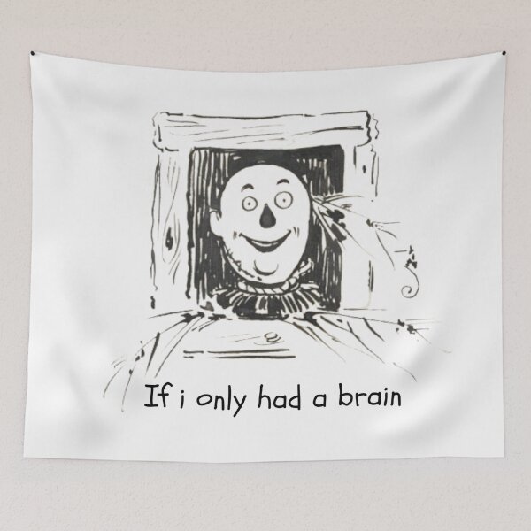 Item preview, IfIOnlyHadABrain Scarecrow Thinking Need a Brain? designed and sold by toastygoat.