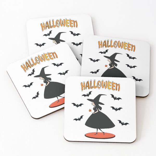 Item preview, Halloween 2024 - Witch and Bats  designed and sold by ThreeftlyPicks.