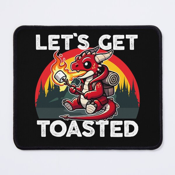 Item preview, Let's Get Toasted Camping Dragon designed and sold by DetourShirts.