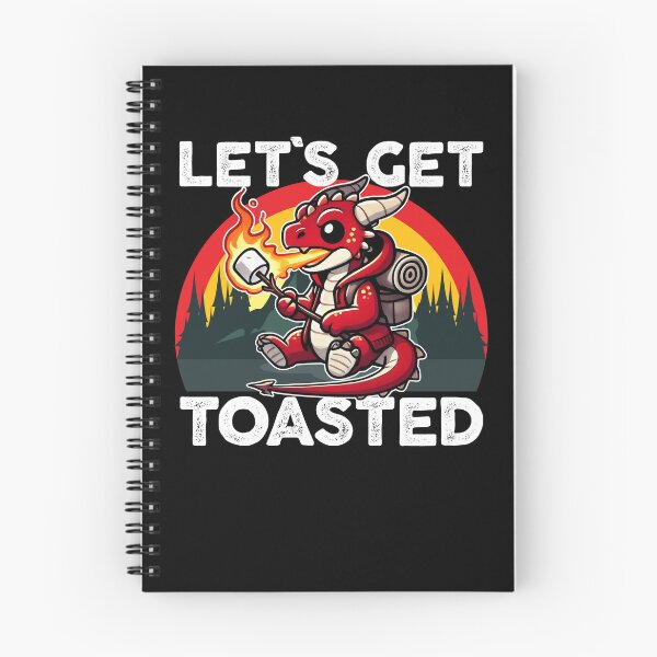 Item preview, Let's Get Toasted Camping Dragon designed and sold by DetourShirts.