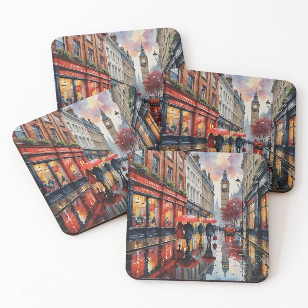 Item preview, Los paraguas rojos designed and sold by Andremus.