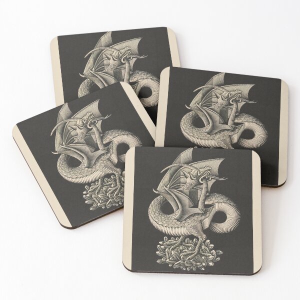 Item preview, M.C. Escher Dragon designed and sold by funnypixels.