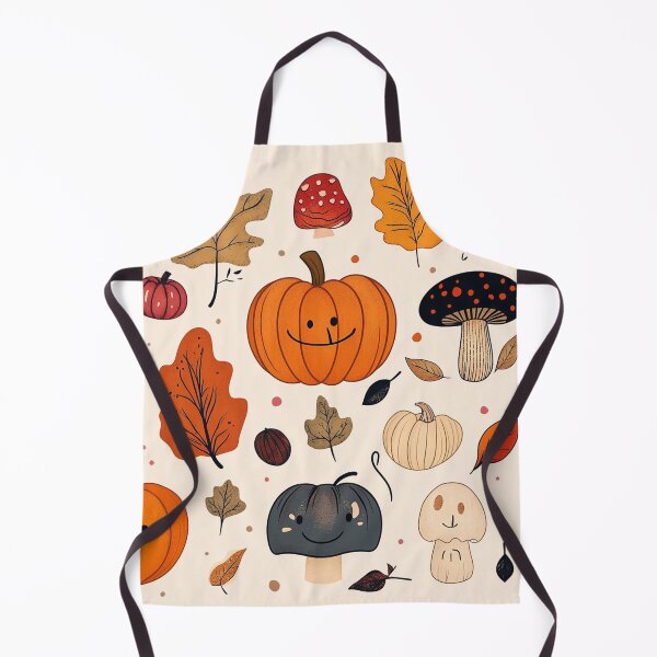Item preview, Cute Kawaii Autumn Characters Toadstools Pumpkins and woodland animals designed and sold by BeatnikBuddha.