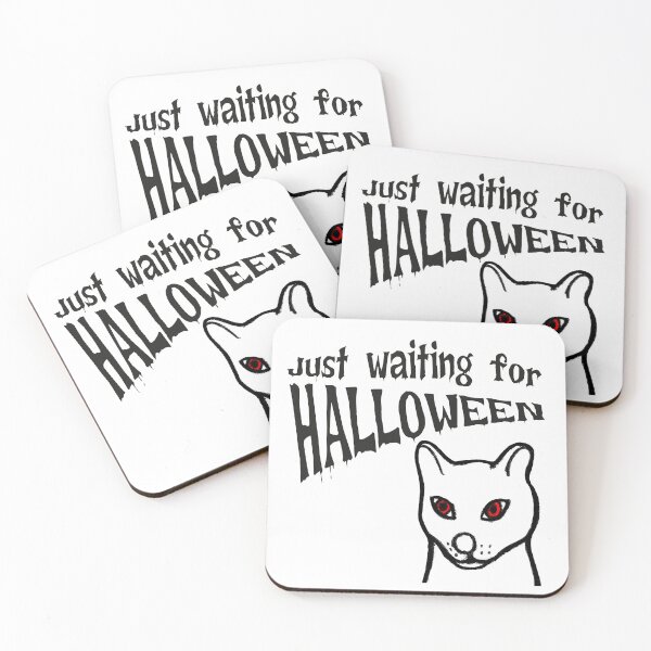 Item preview, Just Waiting for Halloween Red-Eyed Cat designed and sold by Kopiopang studio.