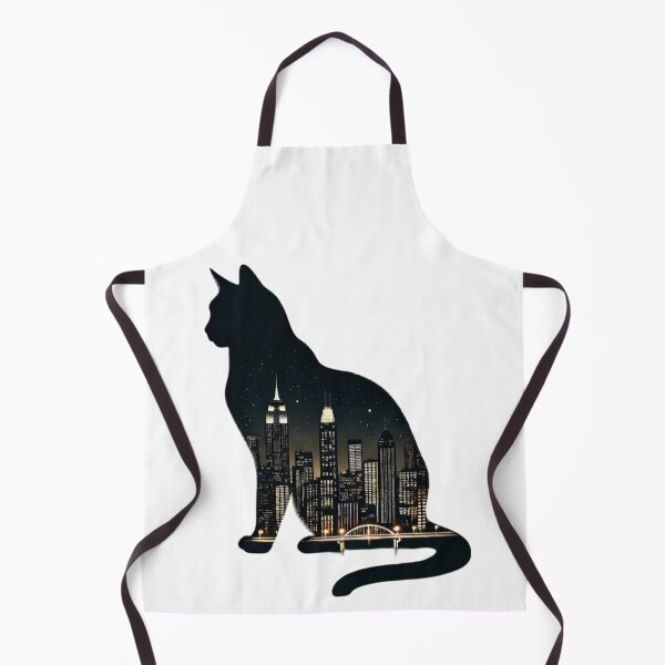 Item preview, Urban Nightscape Cat designed and sold by TeslaSt0re.