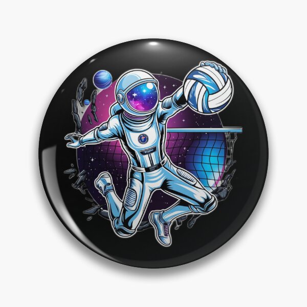 Item preview, Astronaut Spiking Volleyball in Space - Futuristic designed and sold by Kashear.