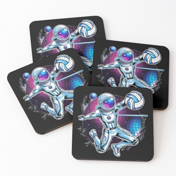 Item preview, Astronaut Spiking Volleyball in Space - Futuristic designed and sold by Kashear.