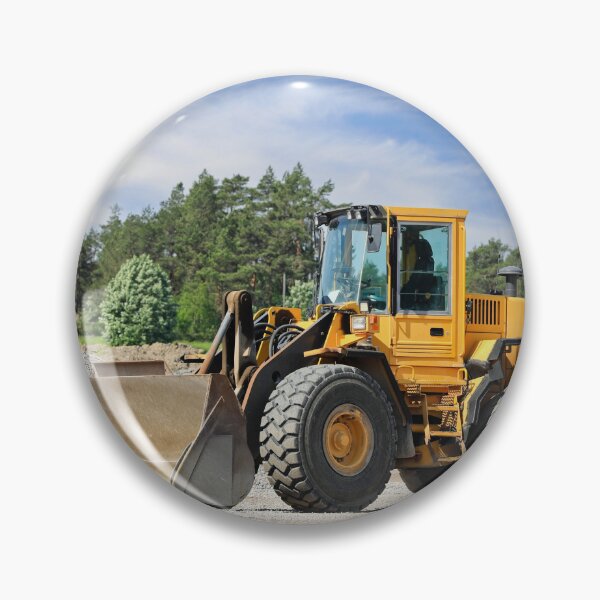 Item preview, Yellow Wheel Loader at Gravel Pit designed and sold by Taina Sohlman.